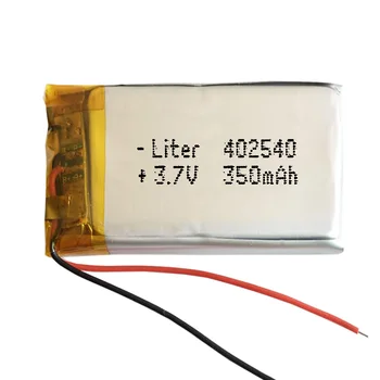 402540 LiPo Baterijo 3,7 V 350mAh 1.295 Wh 1S 5C Litrski Energijo Baterije za ponovno polnjenje elektronika prenosni telefon, video, mp3, mp4 led lučka GPS-ni primerna za Radijski Nadzor 42x25x4mm
