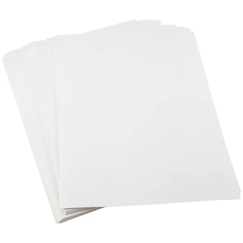100 Listov Tiskanje Mat Papirja, naslovne Nalepke 70X37.1 mm Bel Samolepilni