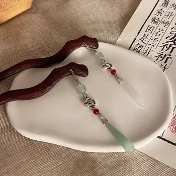 Stari Slog Lesene Lase Palice Starinsko Imitacije Jade Rese Jade Ostra Pokrivala Kitajski Slog Za Dekle